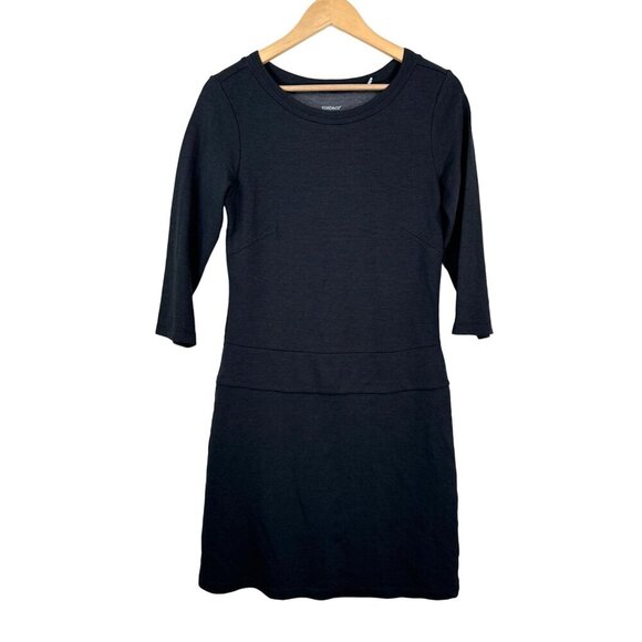 Toad & Co Nixi dress Charcoal Athleisure minimalist sz M - Picture 2 of 10